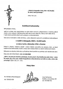 Dušičková bohoslužba Pěnčín Dušičková bohoslužba Pěnčín