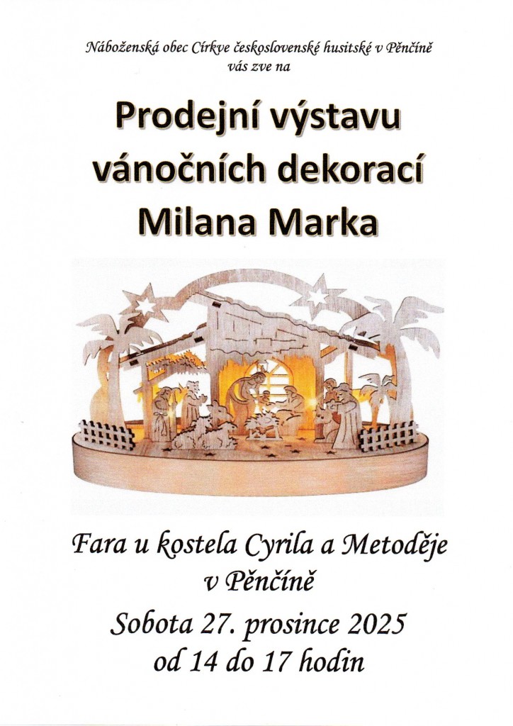 Prodejní výstava vánočních dekorací