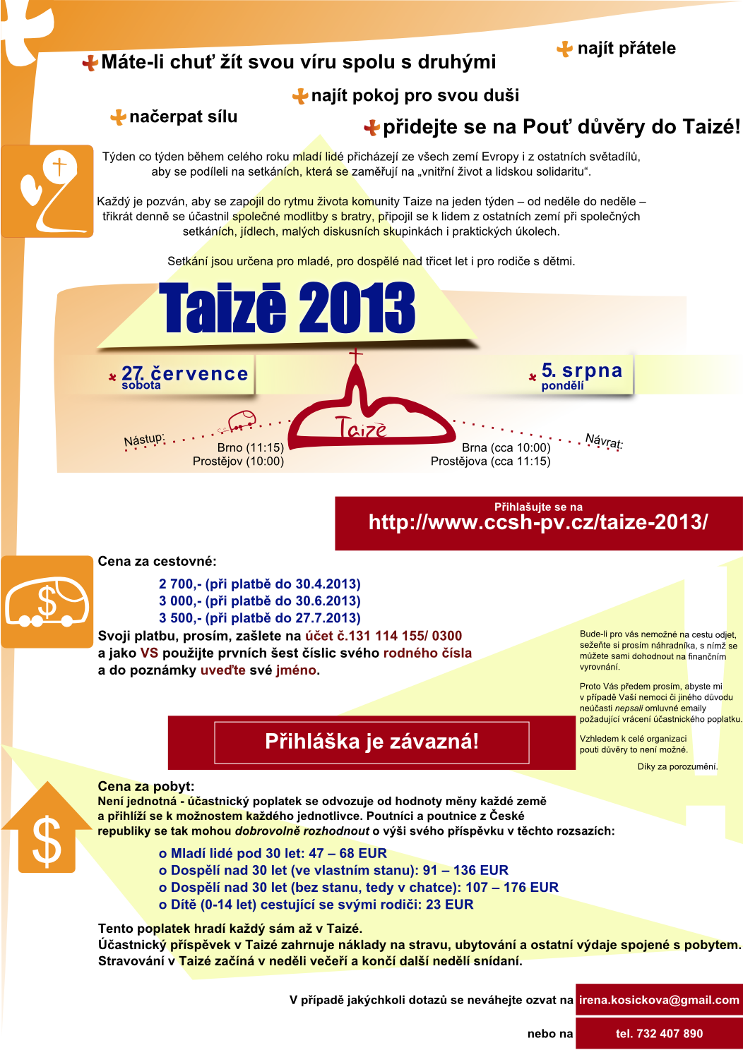 plakát Taize 2013